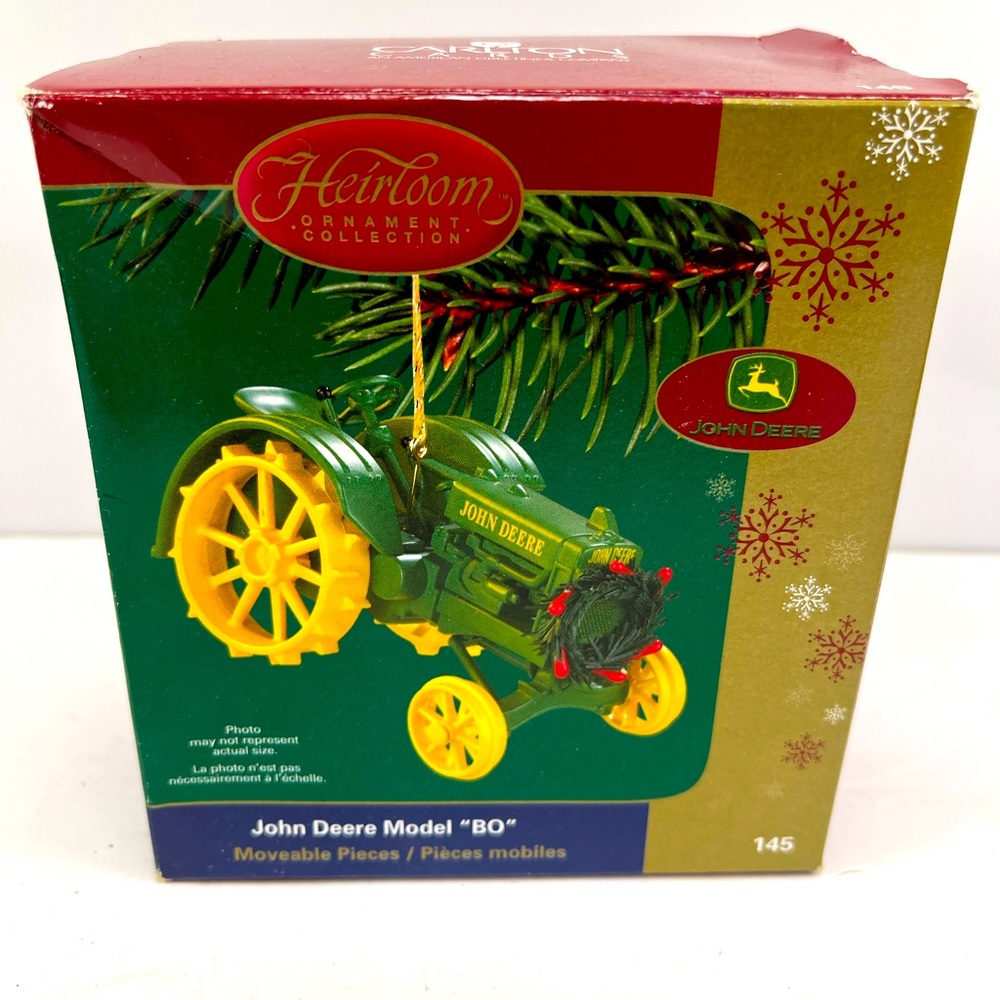 Vintage Carlton Cards Heirloom Ornament Collection John Deere Model BO
